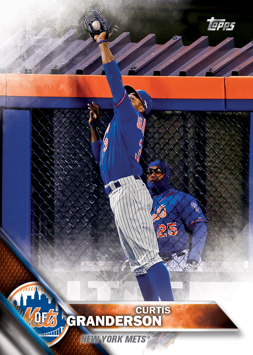 2016 Curtis Granderson Topps Baseball Card - Mets History