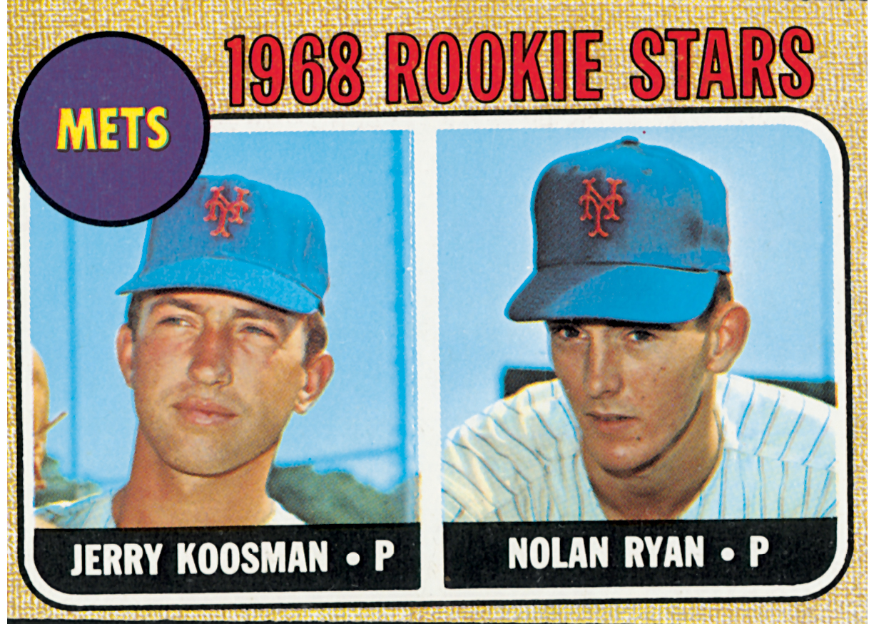 Topps 1968 Rookies Card with Koosman and Ryan
