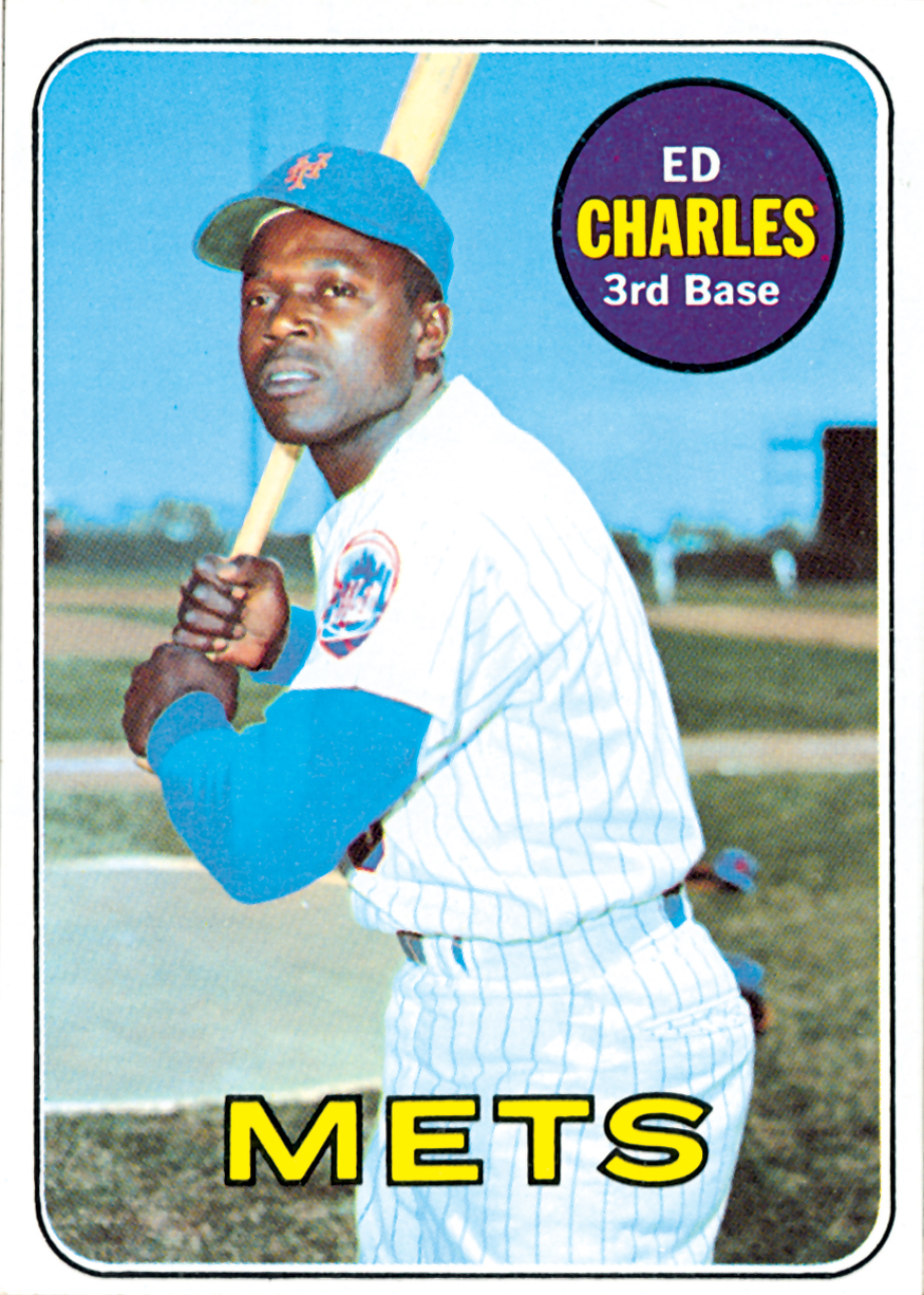 Ed Charles 1969 Topps Baseball Card - Mets History