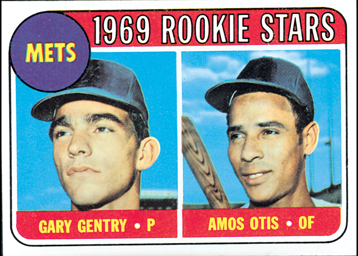 Gary Gentry & Amos Otis Rookie Topps Card
