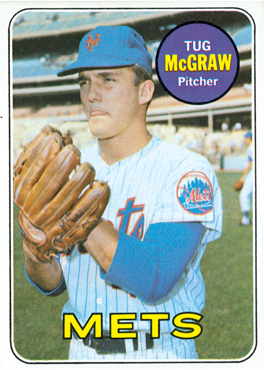 Tug McGraw 1969 Topps Baseball Card - Mets History