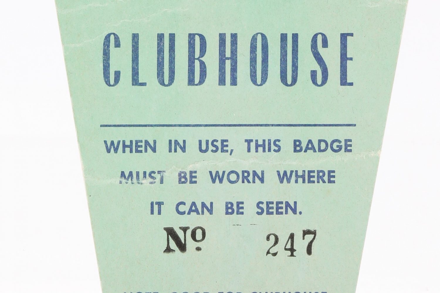 1969 World Series Clubhouse Pass