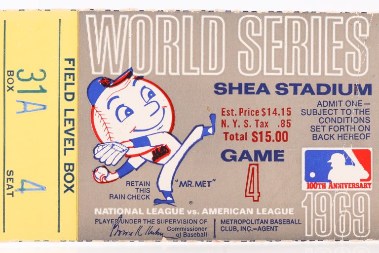 1969 World Series Game 4 Ticket