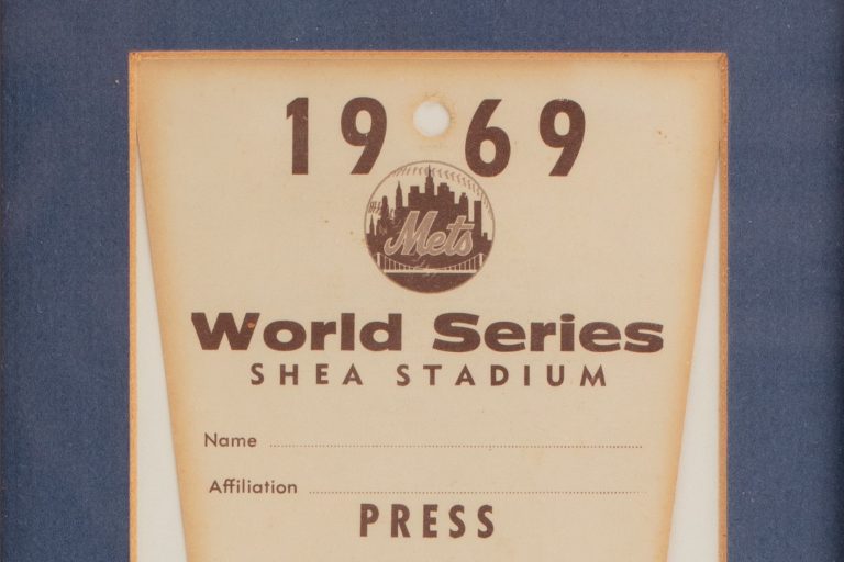 1969 World Series Press Pass