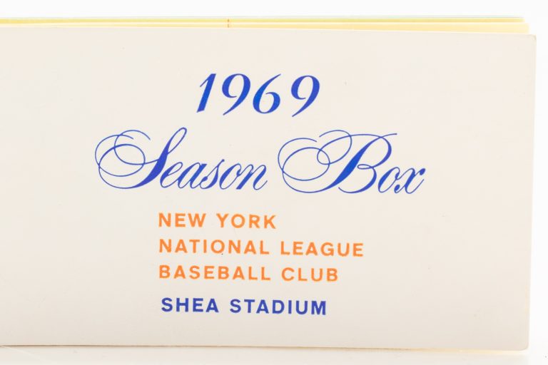 New York Mets 1969 Ticket Book
