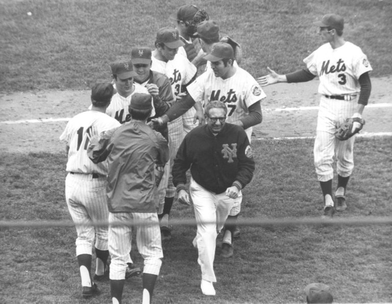 Mets Celebrate Win in 1969 World Series