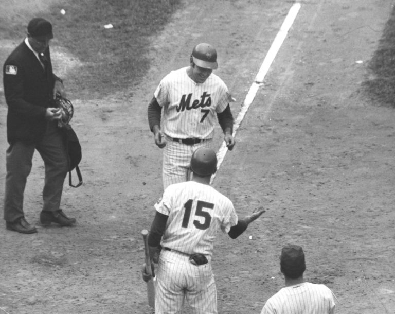 Jerry Grote & Ed Kranepool in 1969 World Series