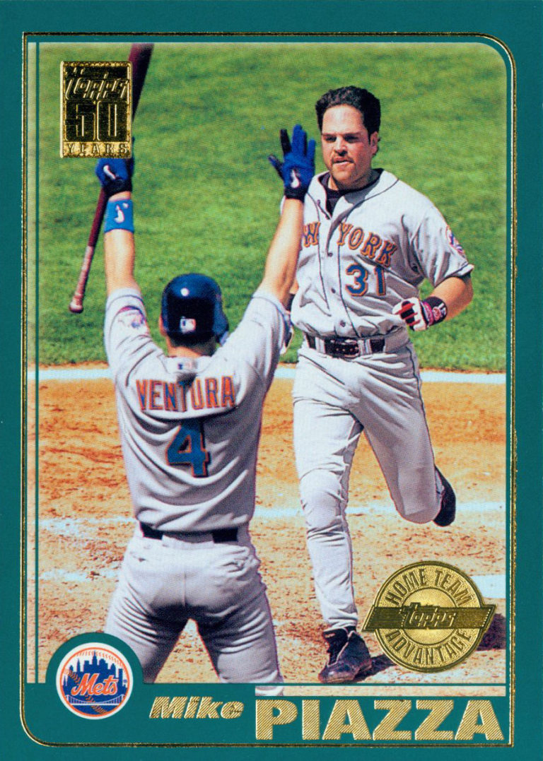 Mike Piazza 2001 Home Team Advantage Topps Card