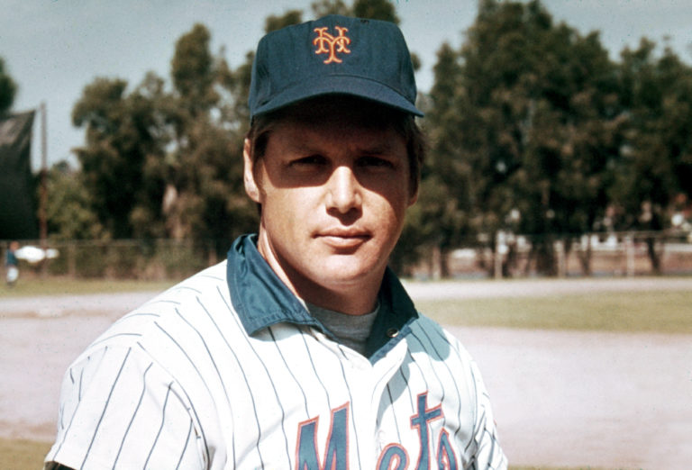 Tom Seaver Posing for a Photo Before Trade to Reds