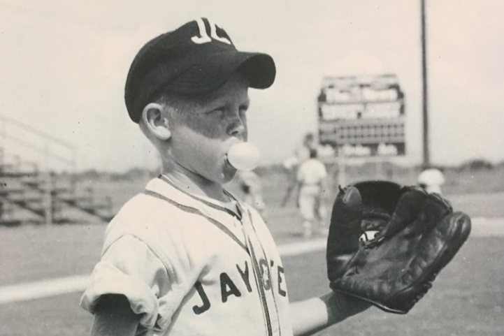 Photo of Wayne Garrett in Little League with Bubblegum