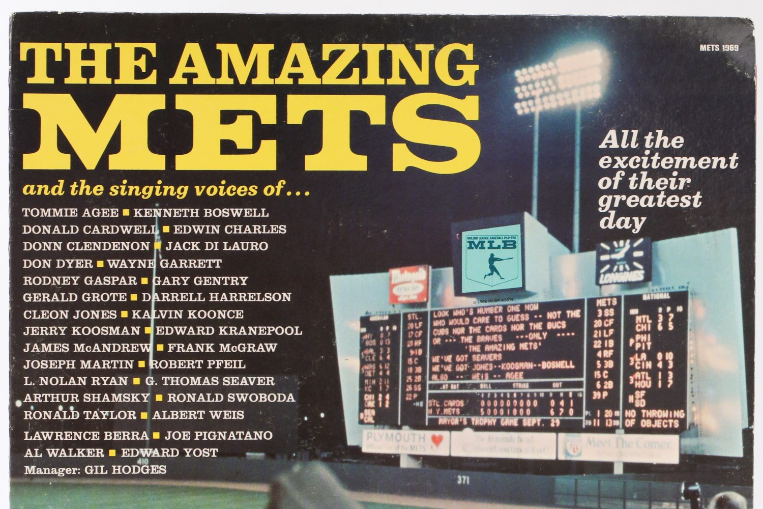 The Amazing Mets LP from 1969