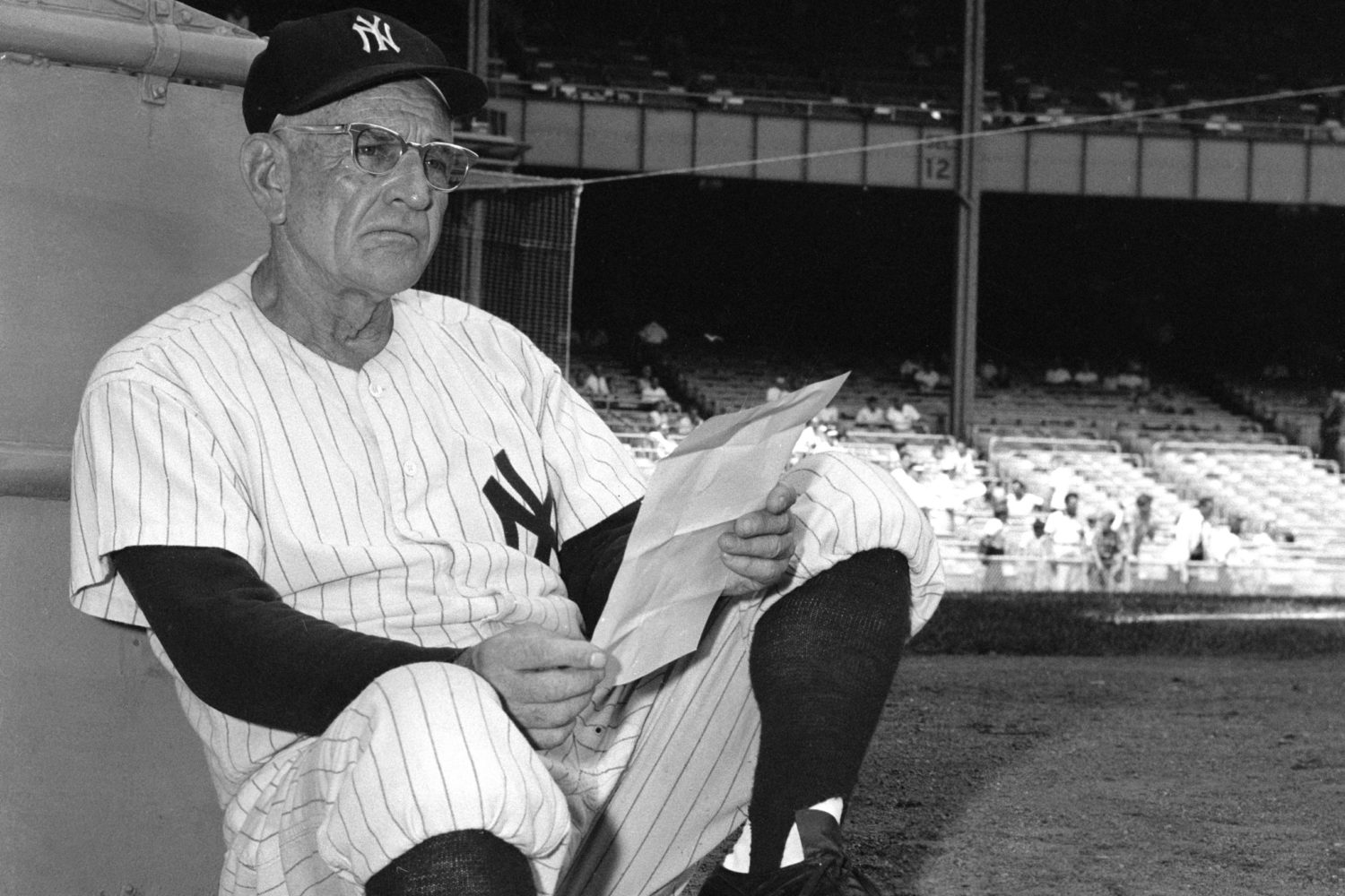 Photo of Casey Stengel in New York Yankees Uniform