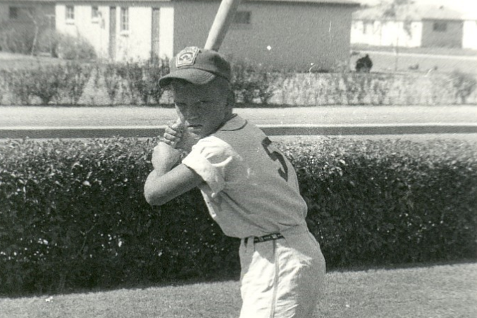 Duffy Dyer as a Little Leaguer