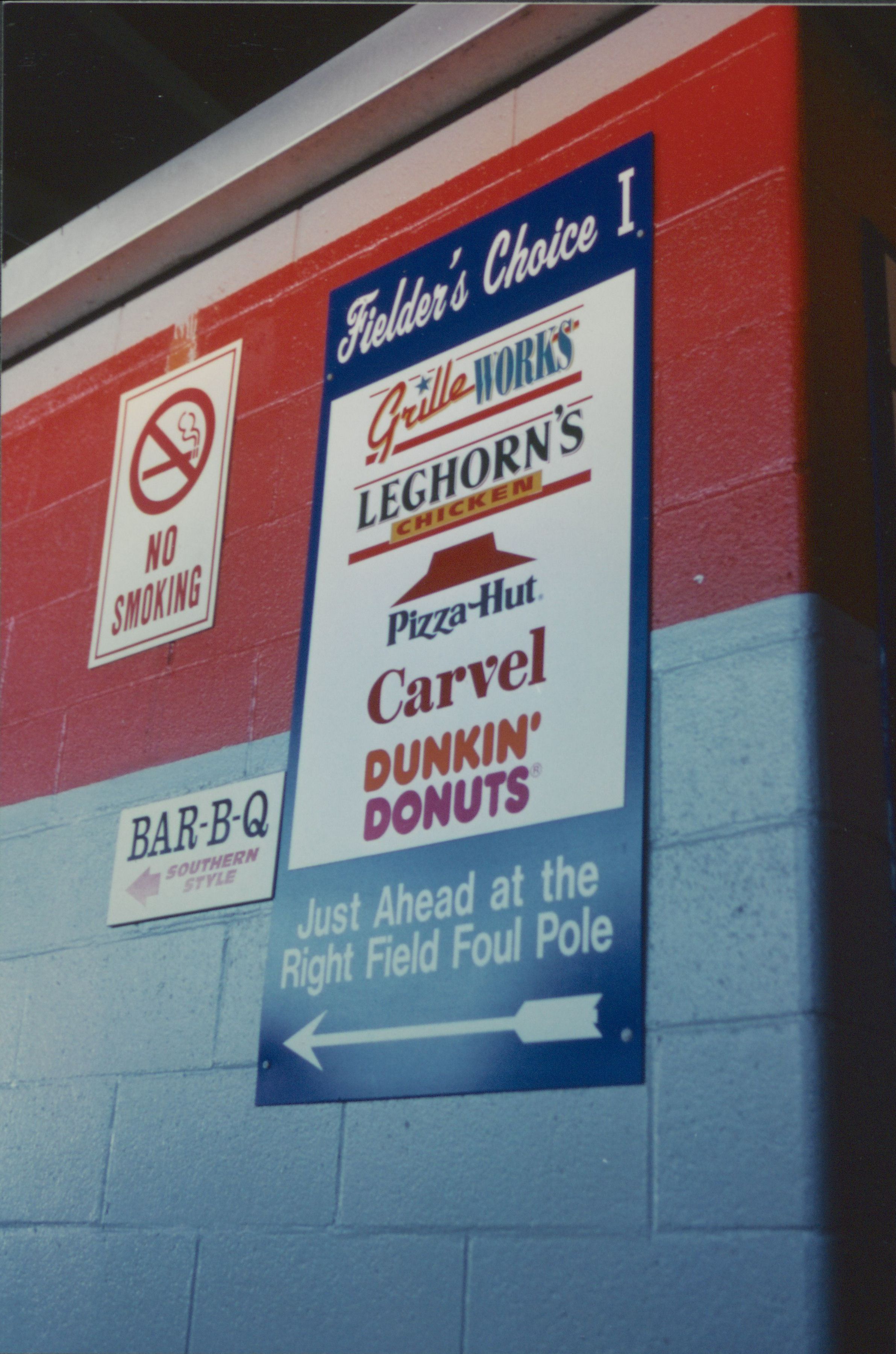 Shea Stadium Concessions Sign Mets History