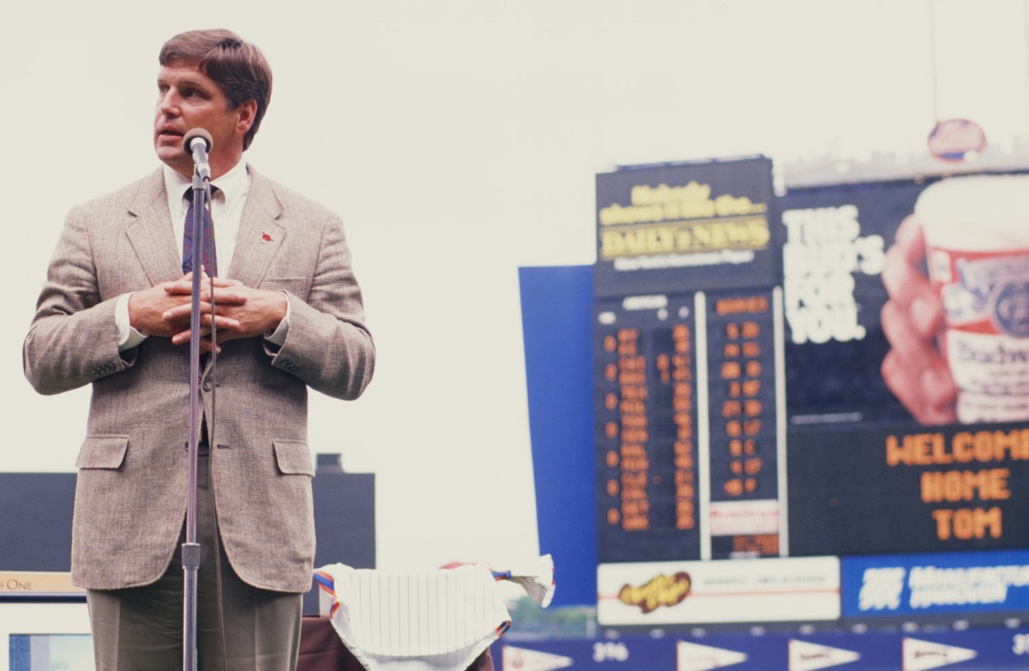 Tom Seaver Speaking at His Number Retirement