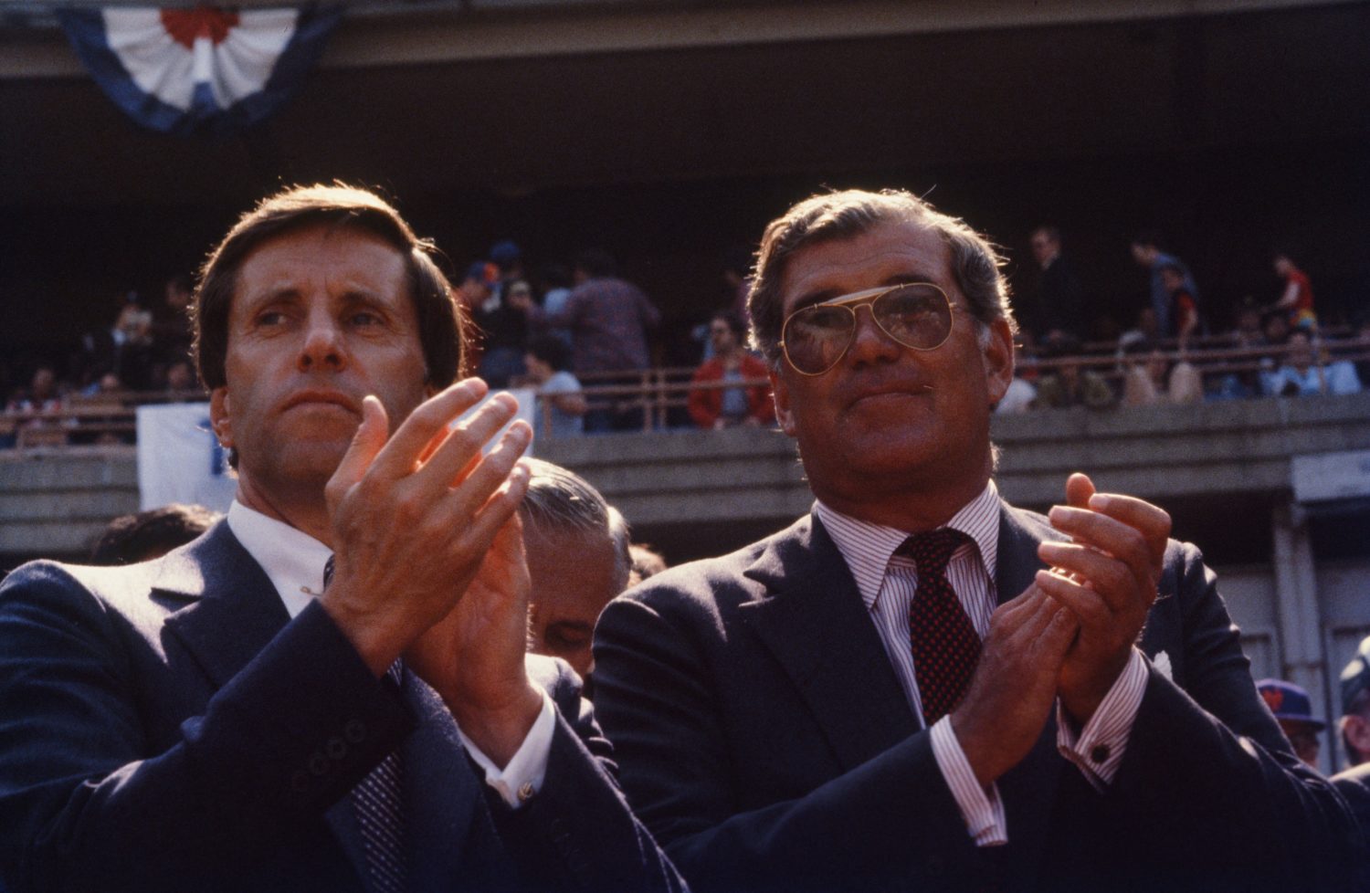 Fred Wilpon and Nelson Doubleday Jr. at Shea Stadium