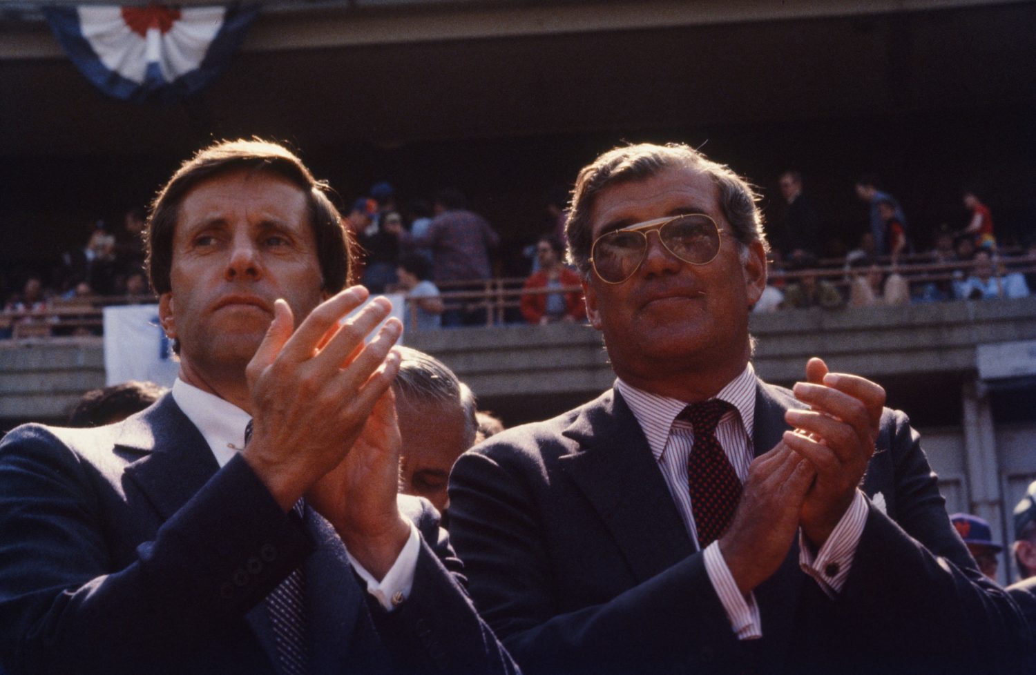 Fred Wilpon and Nelson Doubleday Jr. at Shea Stadium