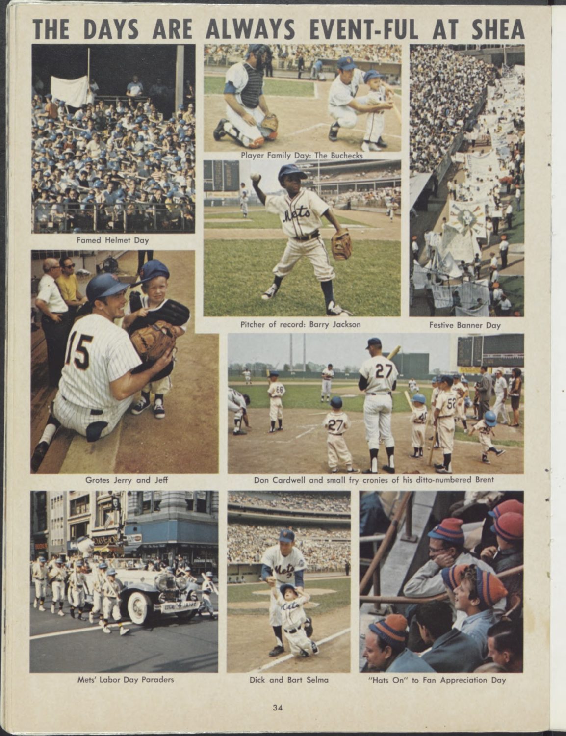 1969 Mets Yearbook: Events at Shea