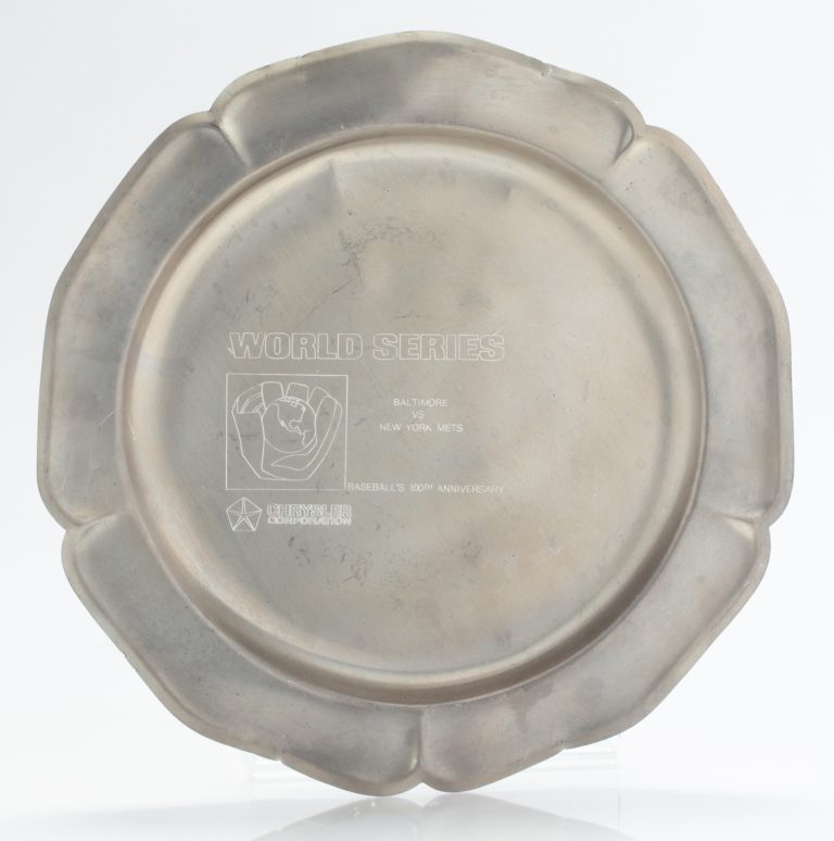 Chrysler 1969 World Series Pewter Plates