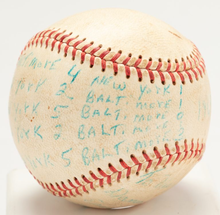 Umpire Lee Meyer's World Series Game-Used Ball