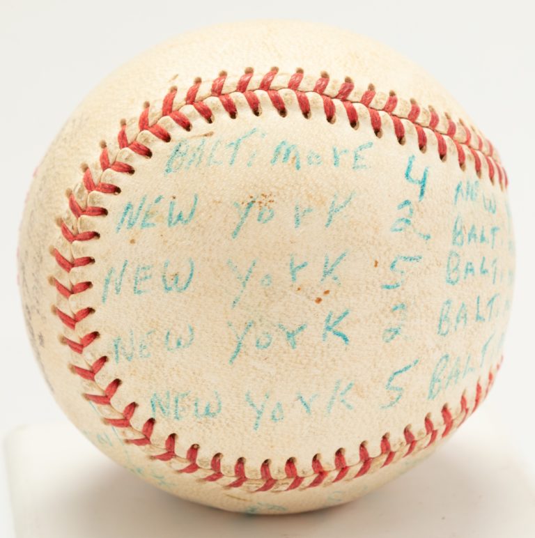 Umpire Lee Meyer's World Series Game-Used Ball