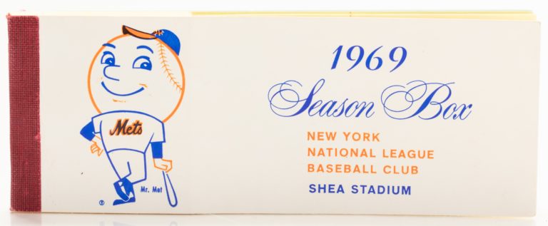 New York Mets 1969 Ticket Book