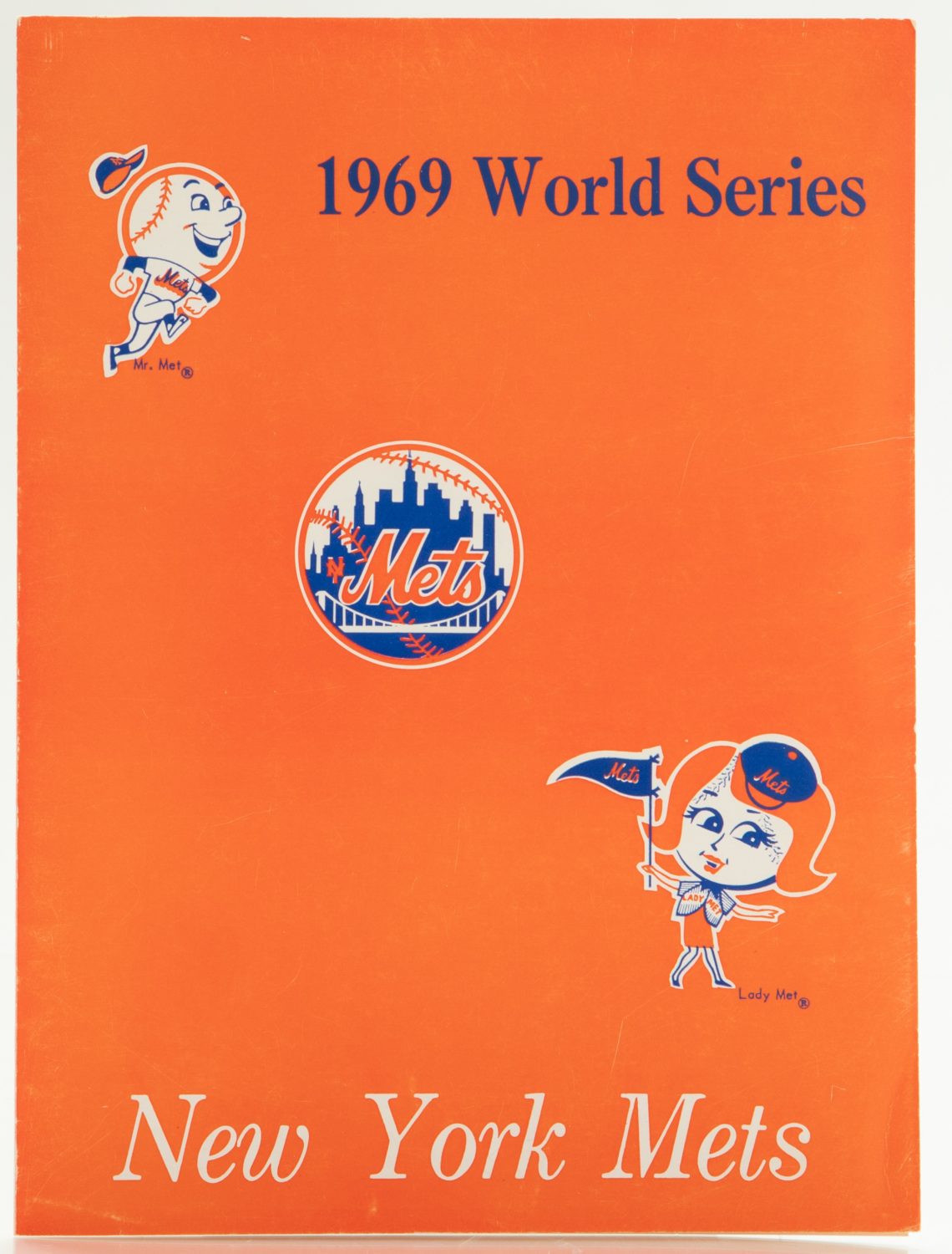 Shea Stadium Diamond Club Menu from 1969 World Series