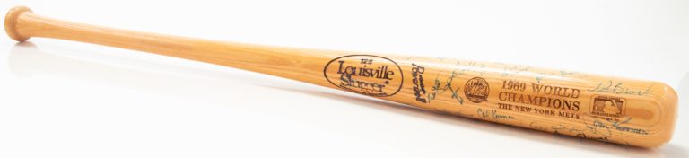 1969 World Series Champions Autographed Bat