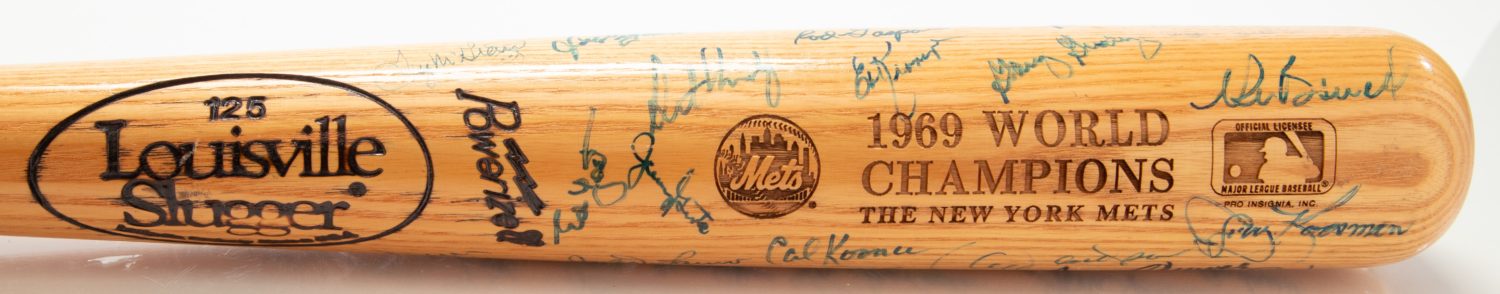 1969 World Series Champions Autographed Bat