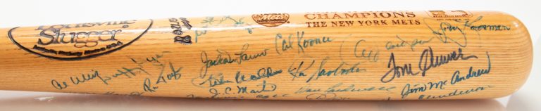 1969 World Series Champions Autographed Bat