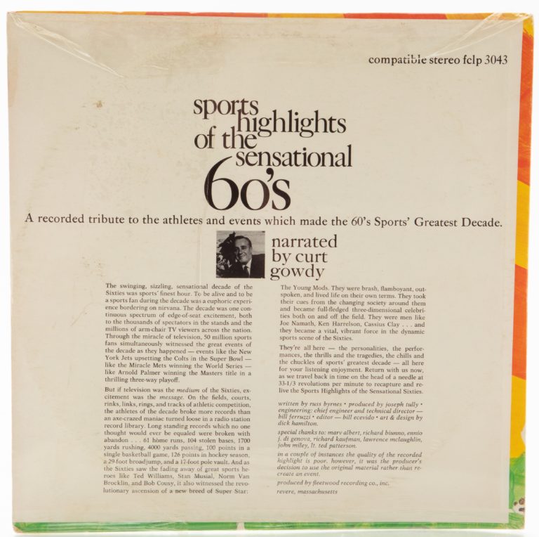Curt Gowdy's Sports Highlights of the 60s LP