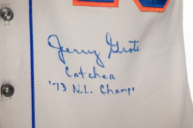 Autographed Jerry Grote Jersey - Autograph Detail