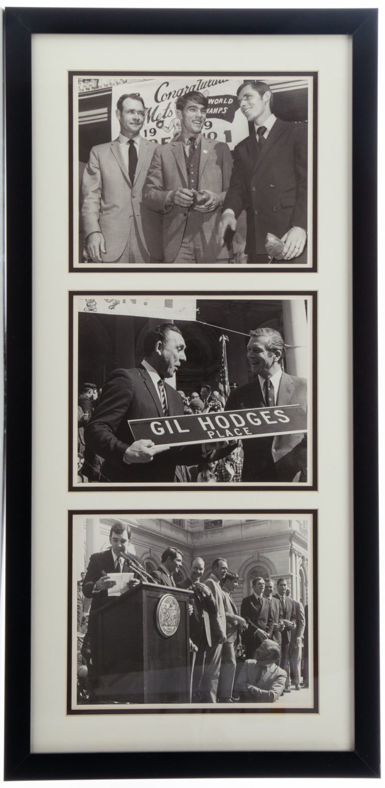 A Series of 3 Photos From the 1969 World Series Celebration Together in One Frame