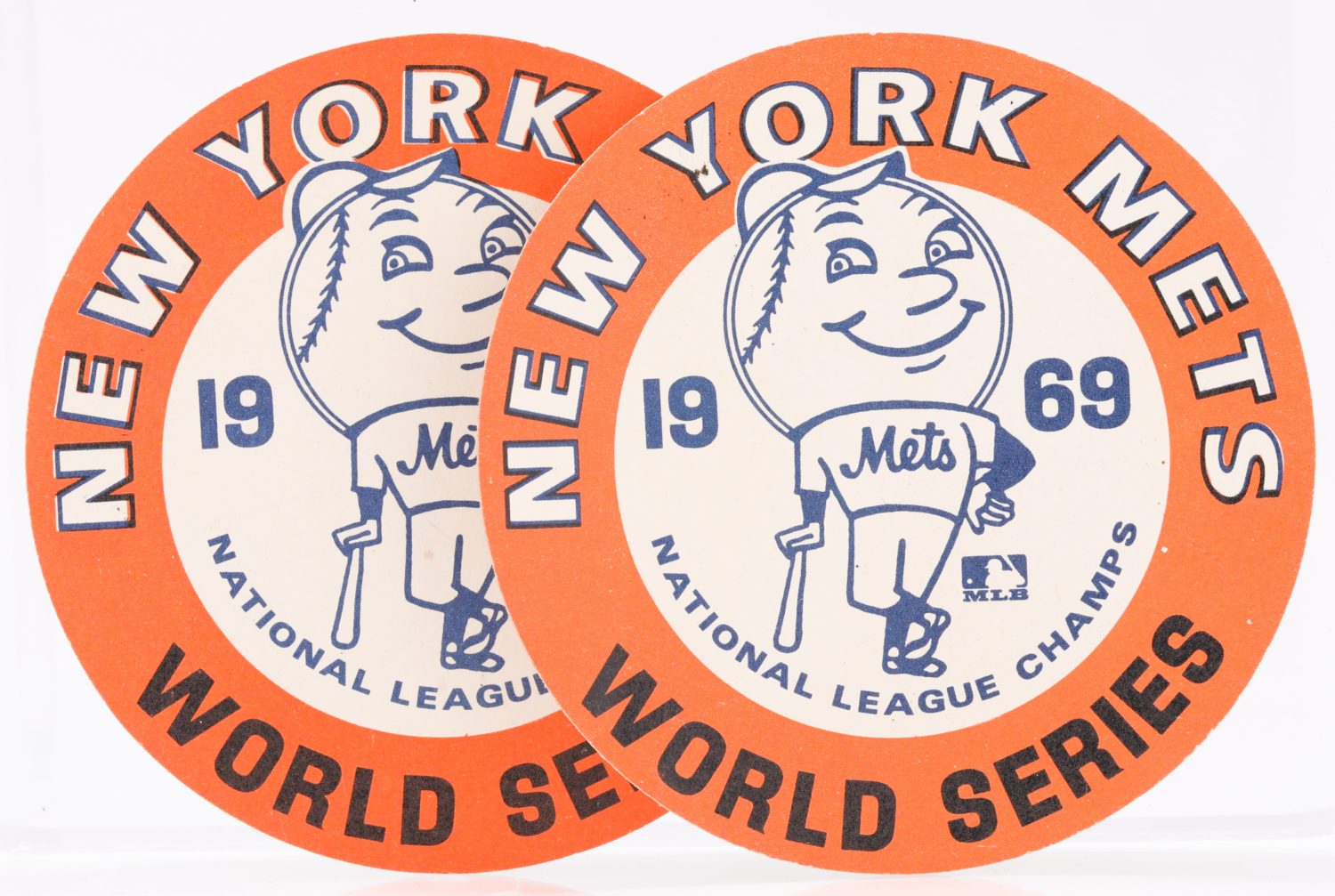 New York Mets 1969 World Series Button With Mr. Met