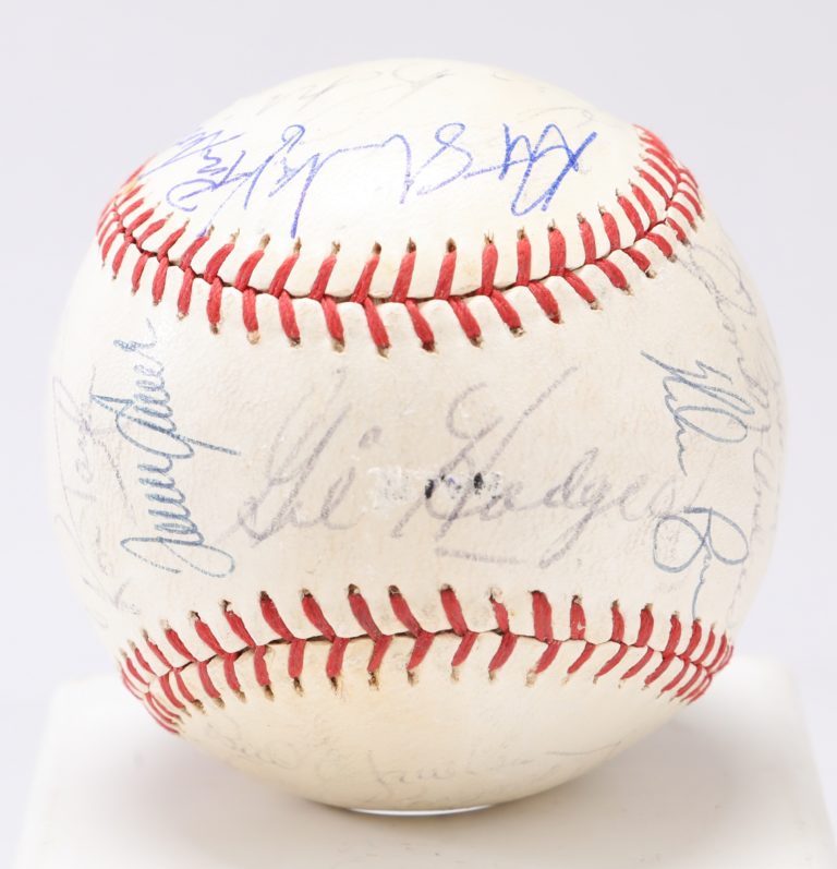 Baseball Autographed by 1969 World Champion Mets