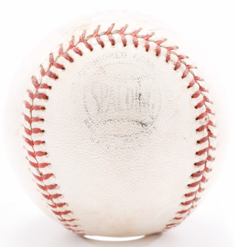 Game-Used Ball From Final Game at Polo Grounds