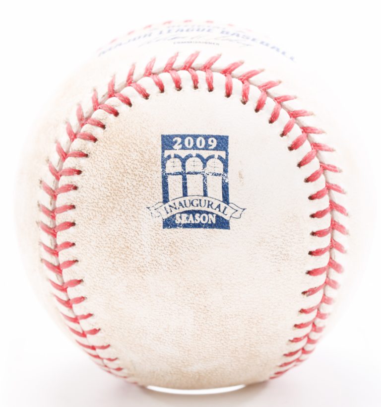 Game-Used Ball from First Game at Citi Field