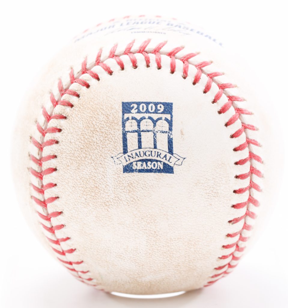Game-Used Ball from First Game at Citi Field