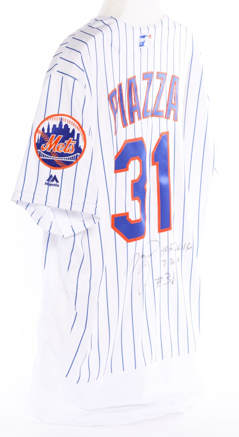 Mike Piazza Autographed Retirement Jersey