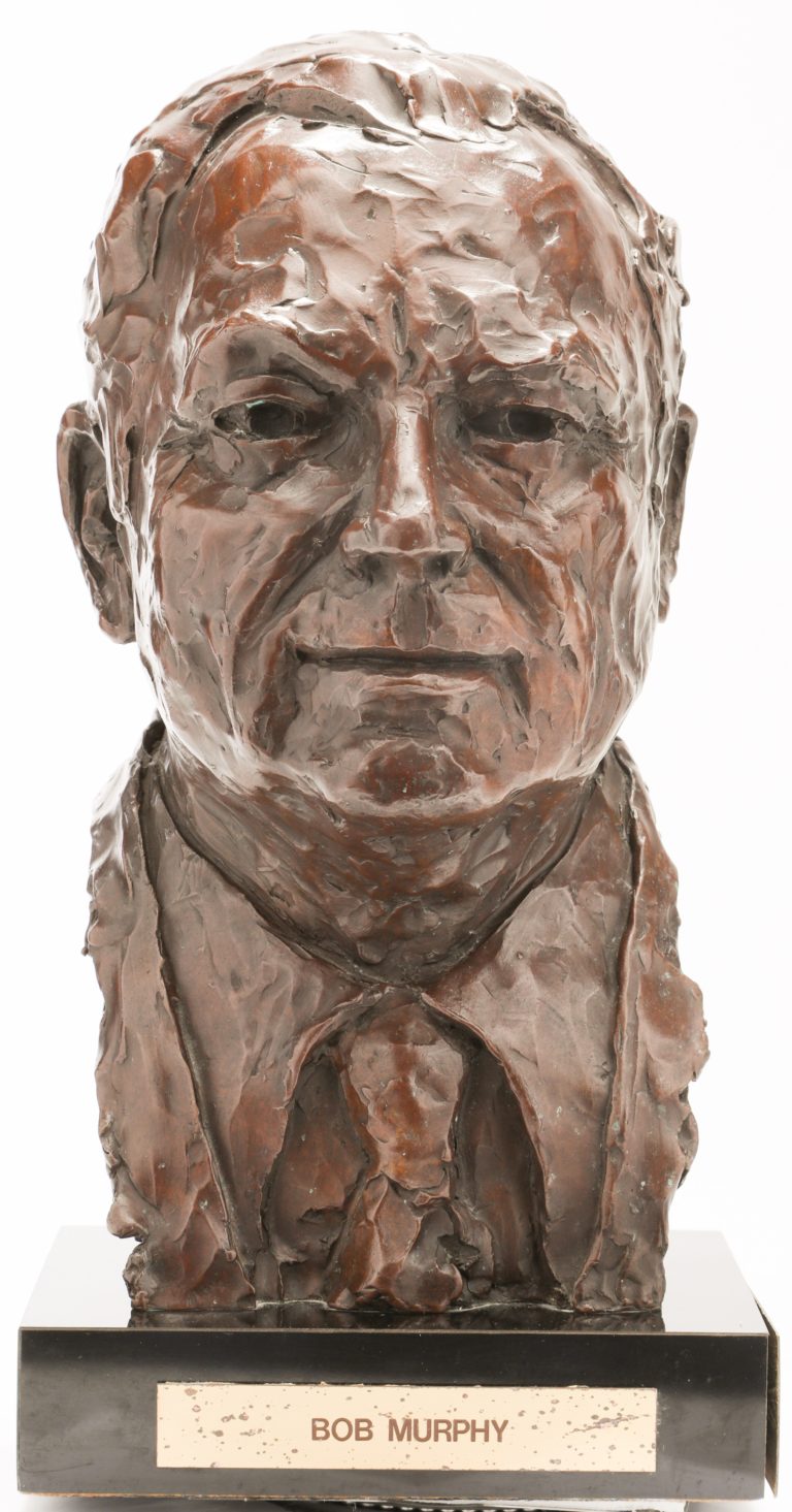 Bob Murphy Bronze Bust Statue