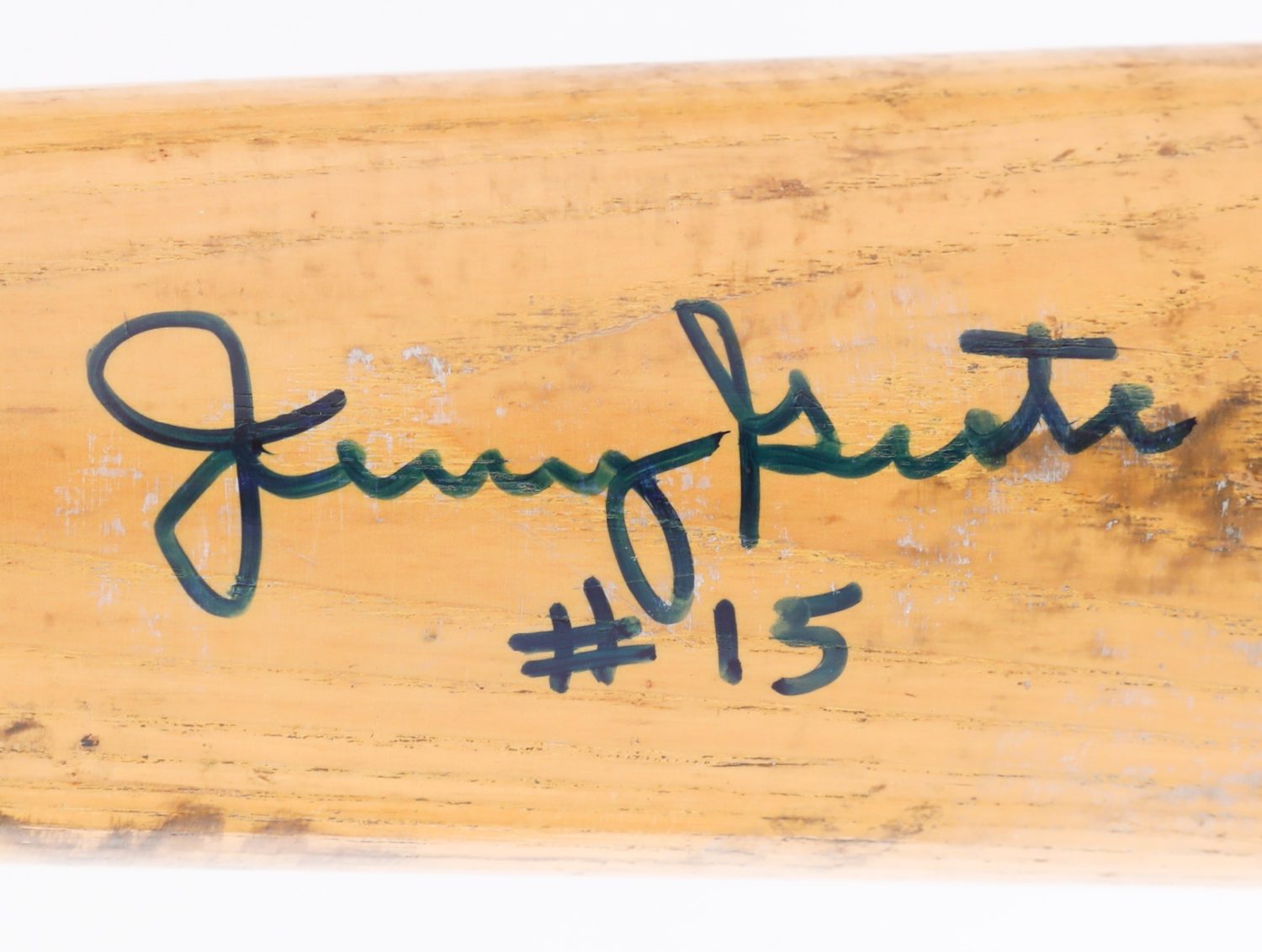 Jerry Grote Autographed Game-Used Bat - Autograph Detail