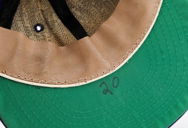 Tommie Agee Mets Hat with 20 Written Under Bill