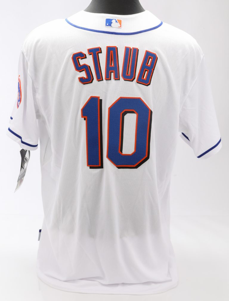 Lot Detail - Lot of (3) Rusty Staub Signed New York Mets Home & Road Jersey  With Cap (JSA)