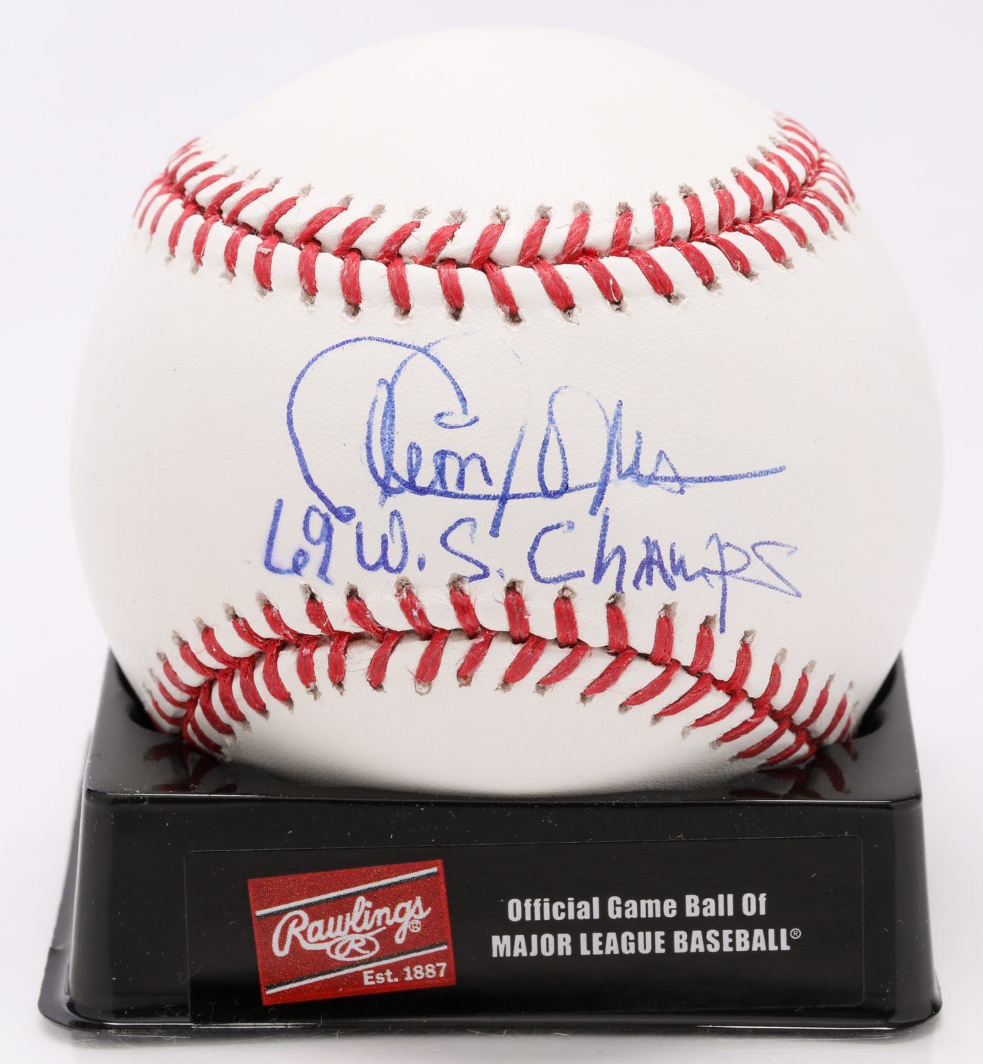 Cleon Jones Autographed Baseball - Autograph Detail