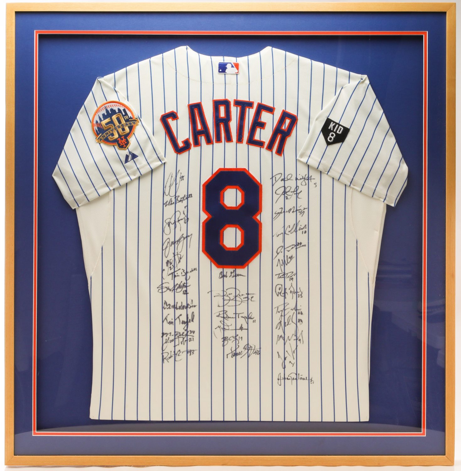 Mets Team Autographed Gary Carter Jersey
