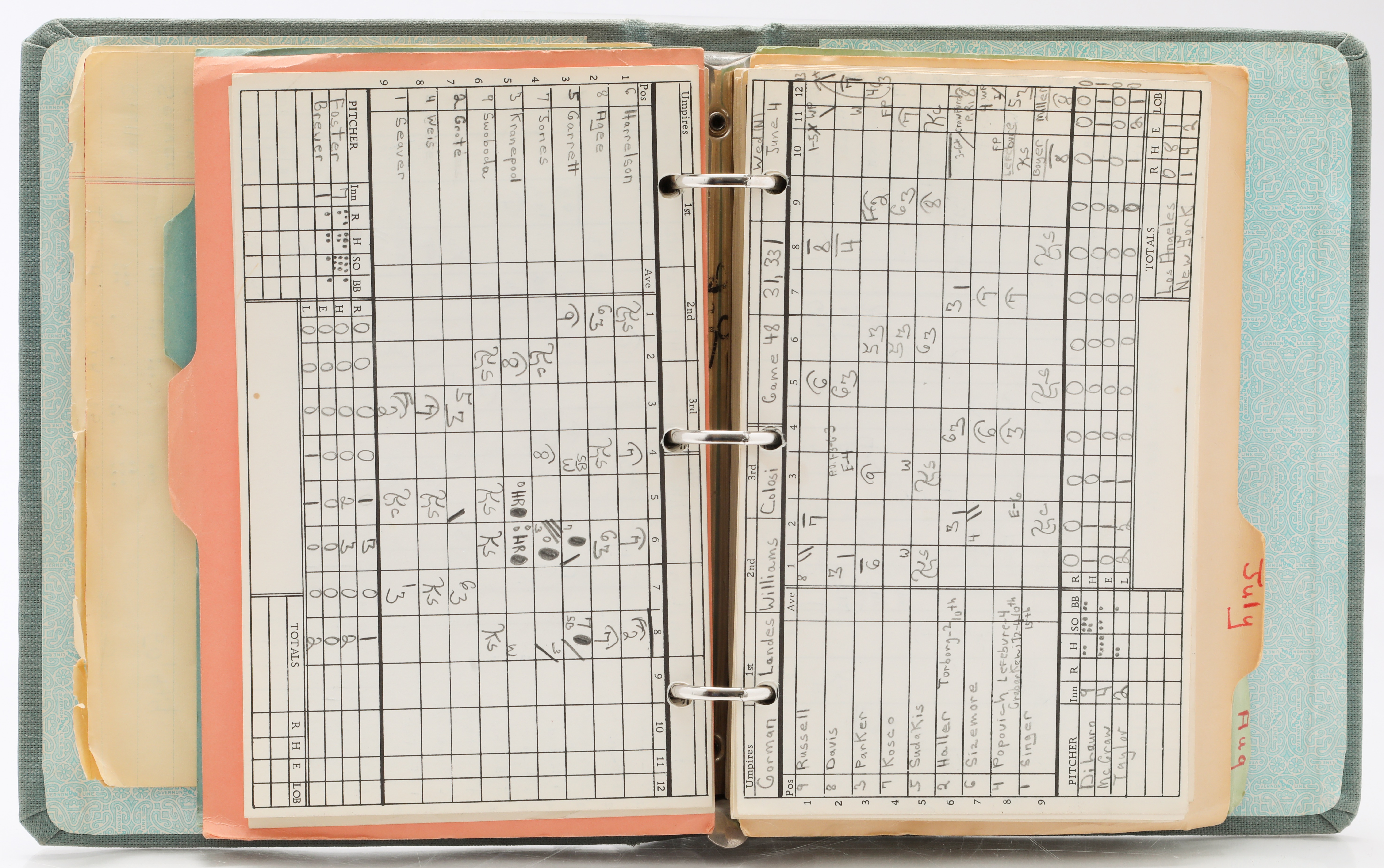 Scorebook: Mets Sweep LA Dodgers in June 1969