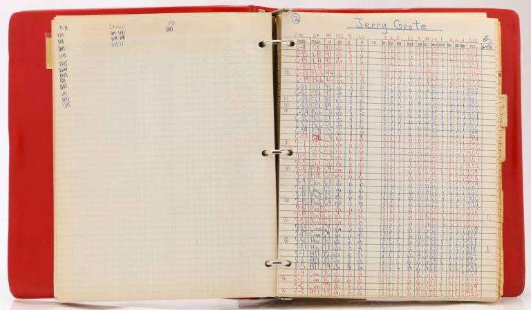 Jerry Grote's Statistics Page from 1969