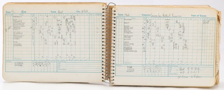 Scorebook: Spring Training Game vs. Boston Red Sox