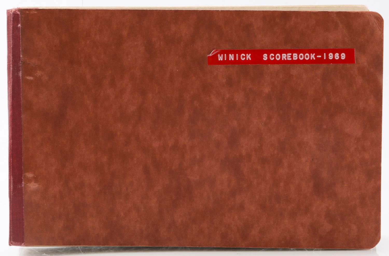 Matt Winick Scorebook from Mets 1969 Season