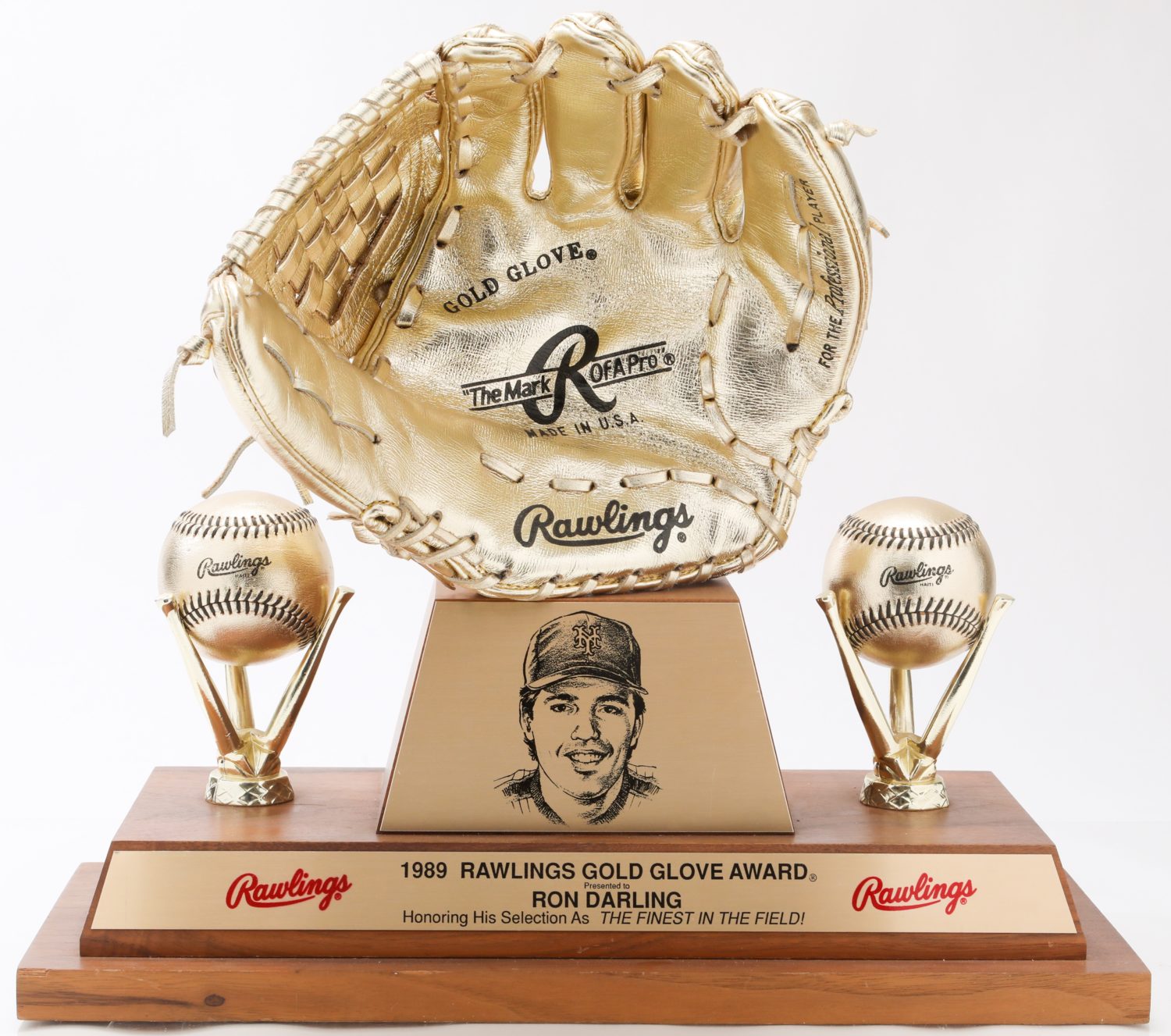 Ron Darling's 1989 Gold Glove Award